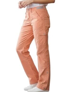 STIO Cut Bank Pants in a coral orange color size 8